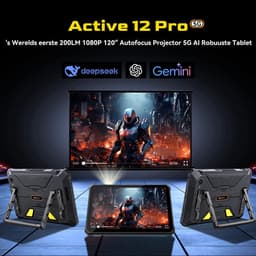 Blackview Active 12 Pro Rugged Tablet - 36 GB RAM 256 GB ROM - 11 inch - 30000 mAh 120W - IP68/IP69K Outdoor Tablet - 108 MP Camera - Android 15 - Dual SIM 5G - Wifi6 - Zwart — thumbnail 3