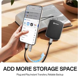 Draagbare Externe SSD 1TB USB-C Hoge Snelheid voor Laptop en Smartphone — thumbnail 5