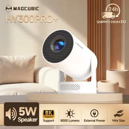 Allero Projector - Mini Beamer - Mini Projector - 8000 Lumen - 8K - 5W Speaker - Draagbare Beamer - Bluetooth - Wifi - Thuisbioscoop — thumbnail 2