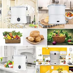 Elektrische Aardappelschiller - Automatische Snijmachine - Snel Groenten Bereiden - Grote Capaciteit 1kg - 25.5 x 27 cm — thumbnail 5