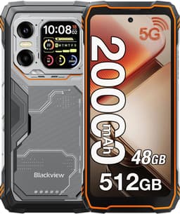 Blackview XPLORE 1 Robuuste Smartphone 5G - 48GB RAM - 512GB ROM - 20000mAh - 6.78 inch Robuuste Telefoon - Android 15 - 64MP+50MP Camera - IP68/IP69K - NFC - OTG - GPS - Oranje — thumbnail 1