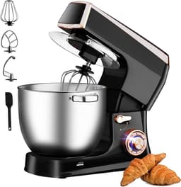 Krachtige Keukenmachine 2100W met 7.5L RVS Kom en Diverse Accessoires Zwart — thumbnail 3