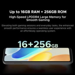 DOOGEE N55 Pro Smartphone - 16 GB RAM + 256 GB ROM - 6,56 inch 90Hz - 4G Dual SIM - 5150mAh - GPS - Widevine L1 - Zwart — thumbnail 4