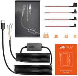 Vantrue N5S 4-Kanaals 360 Graden WiFi Dashcam, STARVIS 2, IR Nachtzicht, 2.7K+1080P*2+1440P Voorste/Achterste Binnencamera, Spraakbediening, GPS, 24 Uur Parkeerstand【Gratis bij aankoop: 40mm CPL-filter*2 + VP03 Hardwire Kit + Afstandsbediening】 — thumbnail 3