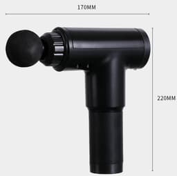 Massage apparaat - Massage gun - Sportmassager - Spiermassager - Elektrisch massagepistool - Zwart - ABS — thumbnail 5