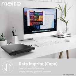 DVD Speler met HDMI - Blu Ray Spelers - Externe DVVD Speler Compact — thumbnail 3