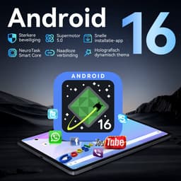 TABWEE T60 - Tablet - 48GB RAM - 256GB ROM - Android 16 - 11 inch - 8000mAh - WIFI Tablet - OTG - Grijs — thumbnail 4