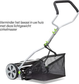 Zyrex®Grasmaaier Handmatig – Grastrimmer Opvangbak - Handmaaier - Grijs - 53cm x 43cm x 26cm — thumbnail 5