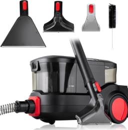 Zyrex® Tapijtreiniger machine - Tapijtreiniger - Tapijtreiniger apparaat - zwart/rood - ‎52cm x 28cm x 29cm — thumbnail 1
