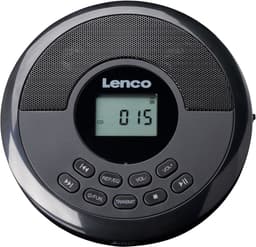 LENCO CD-340BK - Draagbare CD-/MP3-speler met Bluetooth en ingebouwde speakers - Zwart — thumbnail 1