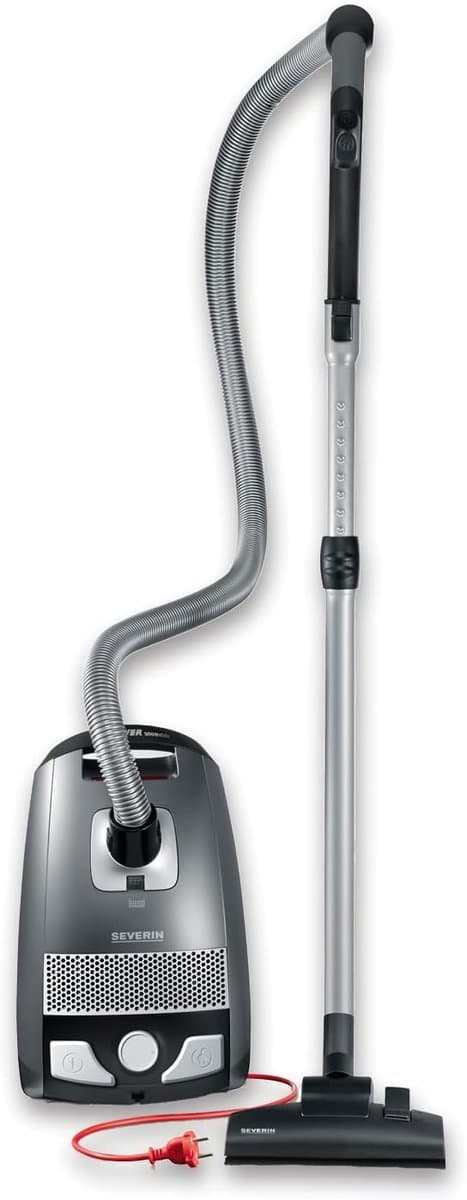 Stofzuiger met Zak - Cilinderstofzuiger - Grondig Schoonmaken Huis - 360 Graden Wielen - 3 Liter Capaciteit - Platina Granaat — afbeelding 1