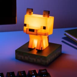 Minecraft Officieel Gelicentieerde Fox Vrijstaande Bureau Lamp, Gamingkamer Decoratie en Merchandise voor Jongens en Meisjes, Nachtlamp Cadeau‑accessoire voor Speelkamer en Slaapkamer – Paladone — thumbnail 1