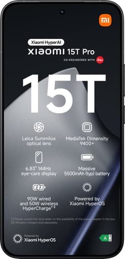 Xiaomi 15T Pro - 12GB/256GB - Zwart — thumbnail 2