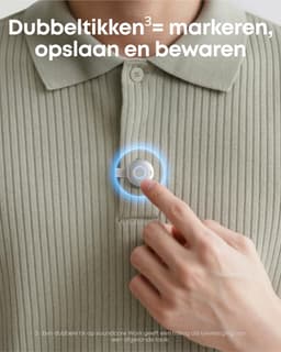 soundcore Work van Anker - Draagbare AI-recorder met transcriptie en samenvatting - Overzicht van meerdere vergaderingen - Dubbeltikken voor markering - Ultracompact - Veilige gegevens - Lange batterijduur — thumbnail 3