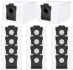 Namajunas - 14x Stofzakken - Stofzuigeraccessoires - Voor Dreame X40 / X50 Ultra Complete, L10s Pro Ultra Heat / L10s Ultra Gen 2 / L40 / L50 Ultra - Geschikt voor Mova E30 Ultra / P50 Pro Ultra accessoireset - Grote zakken - Duurzame Non-Woven Cons — thumbnail 2