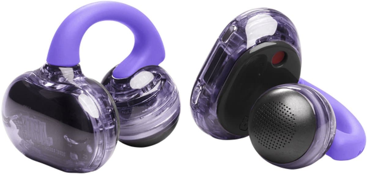 JBL Soundgear Clips 2025 Open-ear Draadloze oordopjes Paars — afbeelding 1