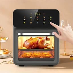 Je Huis 10L Elektrische Airfryer – Grote Capaciteit, Olievrij, 360° Convectie, Gezond Bakken en Frituren voor Thuis. — thumbnail 1