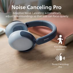 PHILIPS TAK5500RT/00 draadloze over-ear-kinderkoptelefoon - Noice Canceling Pro - veilig want volumebeperking 85dB - Draadloos audio delen - Opvouwbaar - App bestuurbaar/instelbaar — thumbnail 4