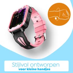 Wiesba WB40 - smartwatch kinderen - gps horloge kind - kinderhorloge bellen - gps tracker kinderhorloge - kinderhorloge met gps - kinderhorloge - Roze — thumbnail 2