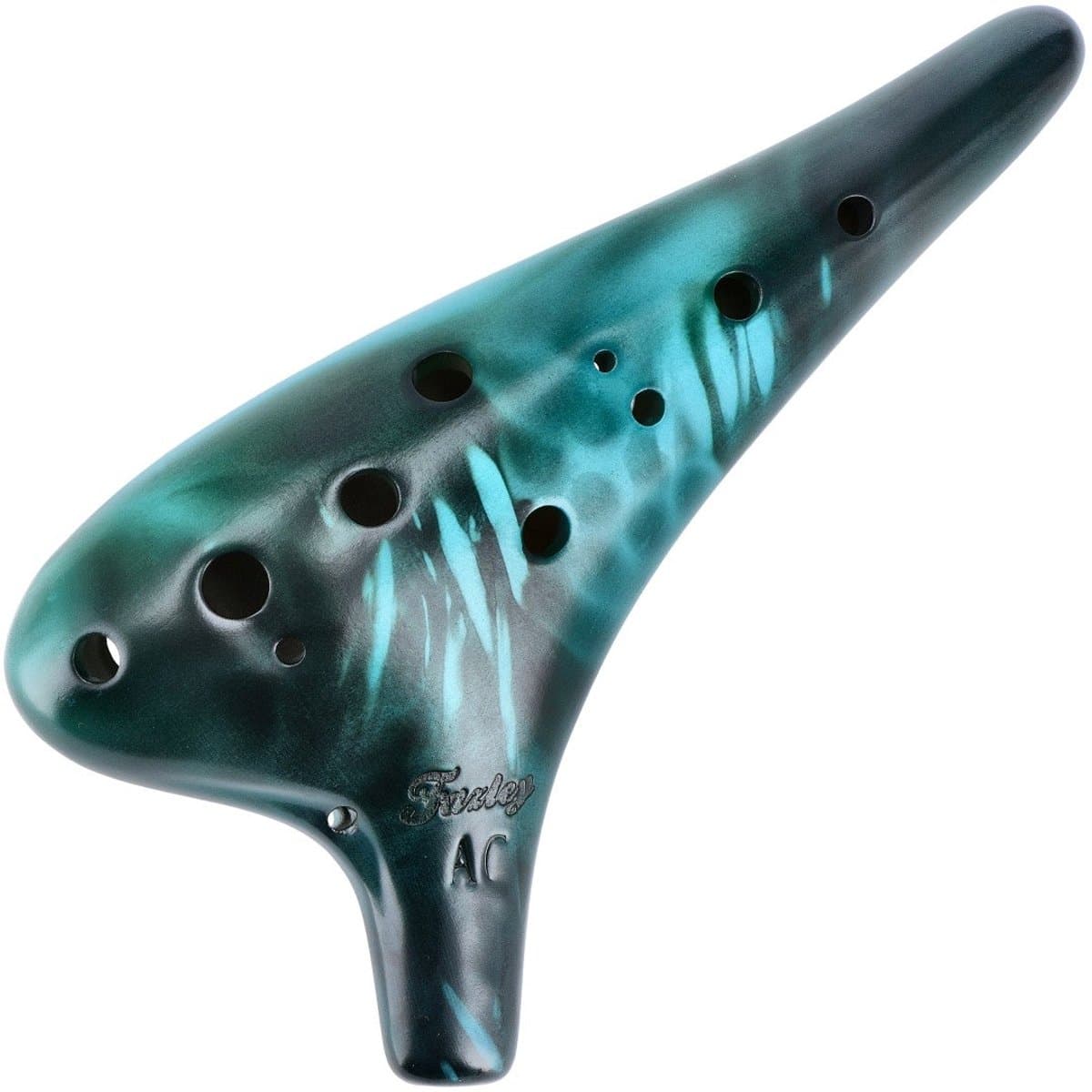 Alt-ocarina 12-gaats - incl. opbergzakje en accessoires - Fazley 11CAC12 - Blue — afbeelding 1