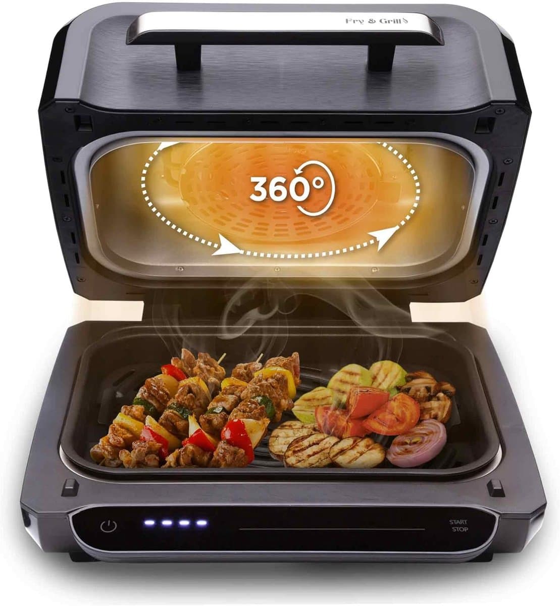 Multifunctionele Grill en Luchtkoeler, 4L, 1700W voor Gezond Koken — afbeelding 1