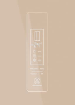 CREATE FRIDGE STUDIO SIDE BY SIDE 550 - Amerikaanse koelkast - Beige — thumbnail 3
