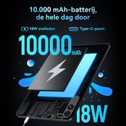 VekfulPC T60 Pro Tablet - 24GB RAM - 256GB ROM - 10000 mAh - 13.4 Inch FHD Tablet - Android 15 - SD 2TB - 5G WIFI - Grijs — thumbnail 4