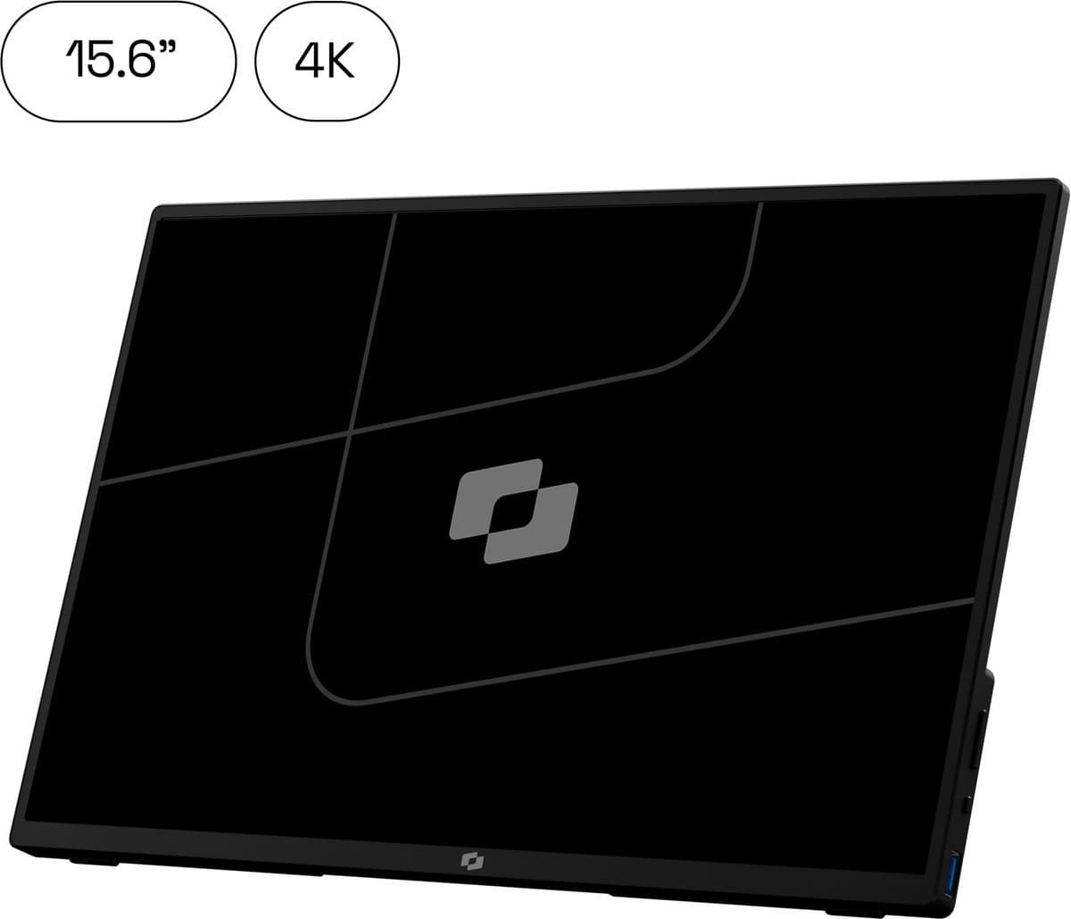 Screenmate® One 4K Portable Monitor 15,6” - Draagbare Monitor met Beschermhoes - Extra Scherm Laptop - Draagbaar Beeldscherm - Grijs — afbeelding 1