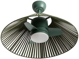 CREATE - CREATE - Stille plafondventilator 25W met licht - Sage - Ø76cm - WIND LAMP WOVEN — thumbnail 1