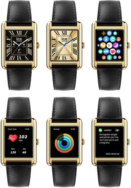 Ice Watch ICE smart TK 2.0 - Gold - Black grain 025286 Horloge - Leer - Zwart - Ø 37 mm — thumbnail 5
