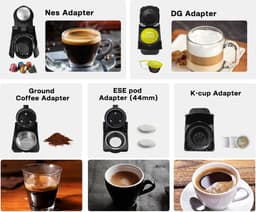 ProductPlein - Hibrew Koffiemachine Met Capsulehouder - 5-in-1 Koffiezetapparaat - Koffie machine - Koffieapparaat - Meerdere capsules mogelijk — thumbnail 4