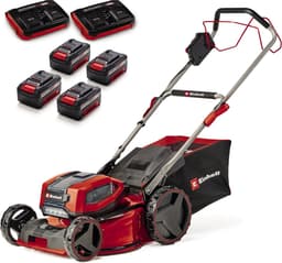 Einhell Professional Accu Grasmaaier GP-CM 36/47 S Li BL Kit - Power X-Change - 36 V/Li-ion - Maaibreedte: 47 cm - Aanbevolen gazonoppervlakte: tot 700 m² - 65 L opvangzak - Maaihoogte: 25-80 mm - Incl. 4x 4.0 Ah Accu en 2x DUO-lader — thumbnail 1