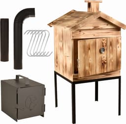 ROOKOVEN.SMOKER.ROOKKAST.BBQ.Rookoven..in hout — thumbnail 1
