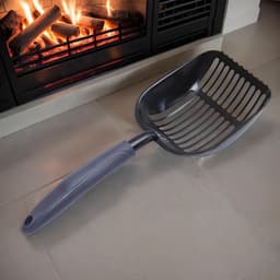 Ash Shovel Fire Pit, Hollow Out Charcoal Scoop, Heat Resistant Metal Shovel Tool, Outdoor Grilling Cleaner for BBQ Grills, Grate, Campfire, Fireplace, Wood Stove, Patio, Backyard — thumbnail 2