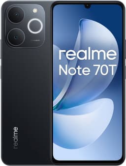realme Note 70T 17,1 cm (6.74") Dual SIM Android 15 4G USB Type-C 4 GB 256 GB 6000 mAh Zwart — thumbnail 1