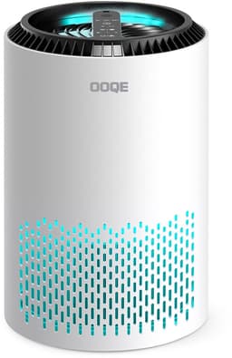 OOQE AIR PURE PRO - Geavanceerde Luchtreiniger met HEPA 13 filter | 99,9% efficiëntie | UV light technologie | Geschikt Voor Kleine en Grote Ruimtes | Fluisterstille Nachtstand | Aroma Therapie | Energiezuinig | Ontwerp Met Sfeerverlichting | Wit — thumbnail 1