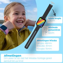 Wiesba WB5 - smartwatch kinderen - gps horloge kind - kinderhorloge bellen - gps tracker kinderhorloge - kinderhorloge met gps - kinderhorloge - Roze — thumbnail 3