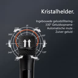 Tech Essentials Draadloze Microfoon - 2 Stuks - USB-C Ontvanger - Karaoke - ASMR - Studio - Geschikt Voor Partybox - 3.5-6.3mm Jack — thumbnail 2