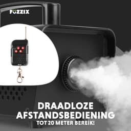 Party Rookmachine - Fuzzix F500S - Met 1 liter rookvloeistof en draadloze afstandsbediening - 500W — thumbnail 3