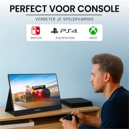 Elcostar Pro Portable Monitor 15.6 Inch - Full HD - IPS Beeldscherm - USB-C monitor - Draagbare Gaming Monitor - HDMI - 2025 model — thumbnail 4