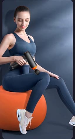 Mercadome® Massage gun - Massage pistool - Krachtig - Veelzijdig - Draagbaar - 8 opzetstukken - Zwart — thumbnail 2
