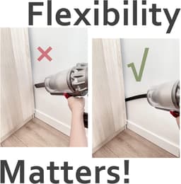Verlengslang voor stofzuigers - voor drogerdeuren, auto-interieurs, bankhoeken, enz. - accessoires voor buigzame slangen — thumbnail 5