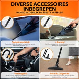 Innovixpro® Kruimeldief – Kruimeldief met steel – Nat&Droog – Handstofzuiger – 17000Pa ! – ExtremeZuigkracht – Kruimeldief snoerloos – Kruimelzuiger – Autostofzuiger – Incl 4 filters – Jouw ultieme schoonmaakpartner – Nat&droog – InclusiefReistas — thumbnail 3