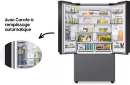 Samsung RF24BB620ES9 - Amerikaanse koelkast - French Door - Zilver — thumbnail 4
