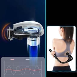 Spier Massage Gun - Massagepistool - Deep Tissue Massager - 5 Snelheden & 4 Opzetstukken - 1500mAh Oplaadbaar - Voor Spierherstel & Ontspanning - Draagbaar & Stil — thumbnail 2