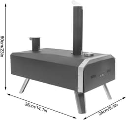 Ohana DT - Pizzaoven - Pizza Oven Buiten - Draagbaar - Houtgestookt - RVS - Tot 540C - Voor De Liefhebbers Van Italiaanse Pizza — thumbnail 5