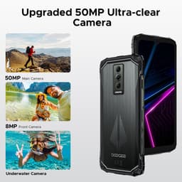 DOOGEE Blade 10 Pro Energy 4.5G - Robuuste Telefoon - Smartphone - 32 GB RAM+256 ROM（2TB/TF) - Android 15 - 6,56-inch HD+ 90Hz - 6150mAh/18W - IP68 - 10.7mm - Face ID - NFC - GPS - Rood — thumbnail 4