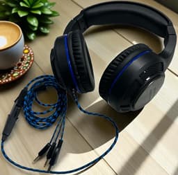Gaming Headset – 360° Stereo Surround – RGB – Noise Canceling – Geschikt voor Playstation 4 / 5, PS4, PS5, Xbox One, Xbox Series & PC – Over-Ear – Bedraad — thumbnail 2