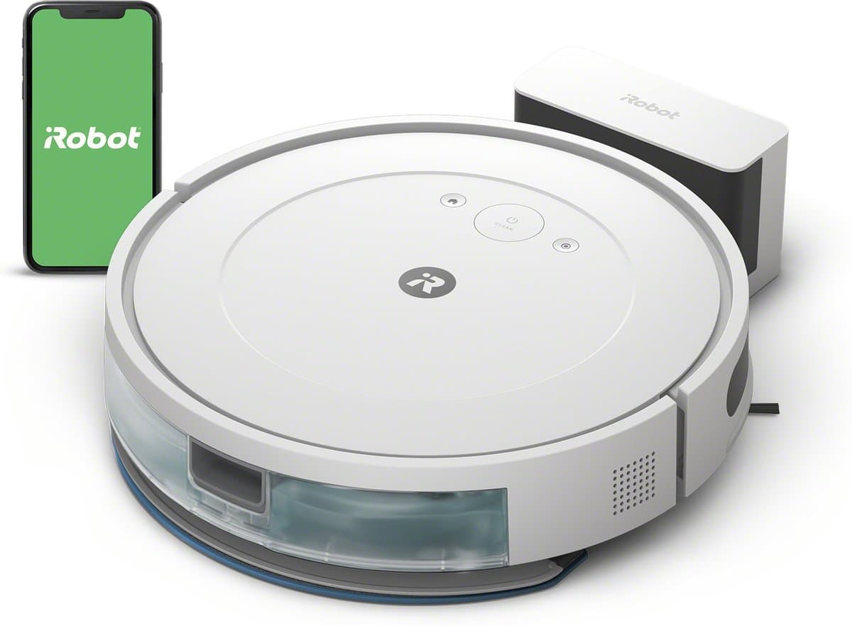 iRobot Roomba Combo® Essential Robotstofzuiger met Dweilfunctie - Wit - Y0112 — afbeelding 1