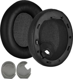 MMOBIEL Oorkussens voor Sony WH-1000XM4 Noise Cancelling Hoofdtelefoon - Memory Foam en Protein PU Koptelefoon Oorkussens - Noise Isolation Hoofdtelefoon Earpads – Zwart — thumbnail 2